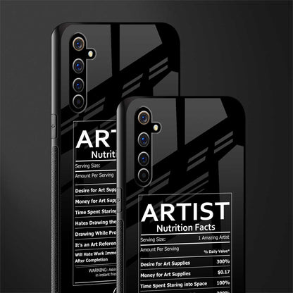 artist nutrition facts glass case for realme x50 pro image-2