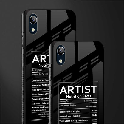 artist nutrition facts glass case for vivo y91i image-2