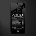 artist nutrition facts glass case for poco m2 image