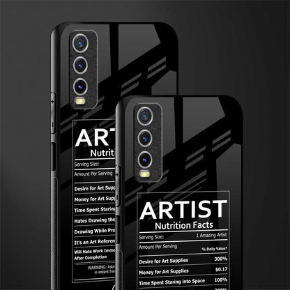 artist nutrition facts glass case for vivo y20svivo y20avivo y20g image-2
