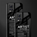 artist nutrition facts glass case for vivo v20 image-2
