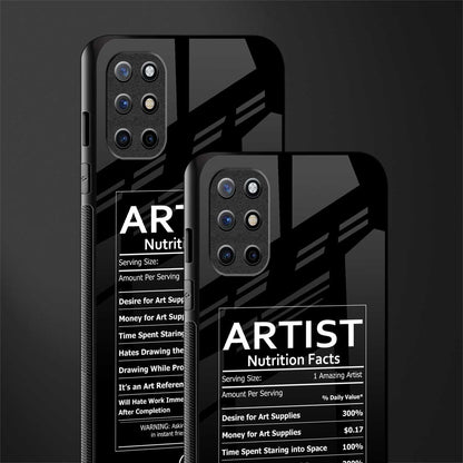 artist nutrition facts glass case for oneplus 8t image-2