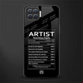 artist nutrition facts glass case for oppo f17 image