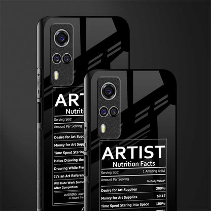 artist nutrition facts glass case for vivo y51a image-2