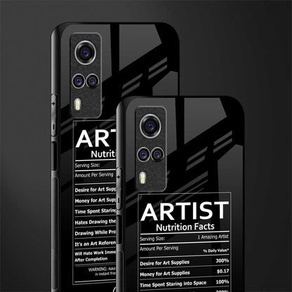 artist nutrition facts glass case for vivo y53s image-2