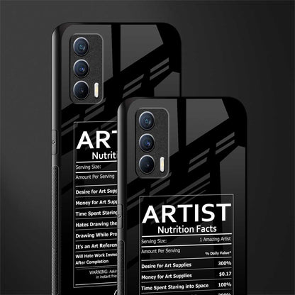artist nutrition facts glass case for realme x7 image-2