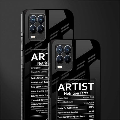 artist nutrition facts glass case for realme 8 4g image-2