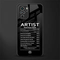 artist nutrition facts glass case for redmi note 10s image
