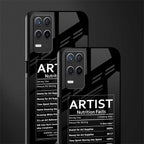 artist nutrition facts glass case for realme 8 5g image-2