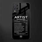 artist nutrition facts glass case for oppo a54 image