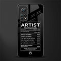 artist nutrition facts glass case for mi 10t 5g image