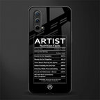 artist nutrition facts glass case for oneplus nord ce 5g image