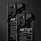 artist nutrition facts glass case for mi 11x 5g image-2
