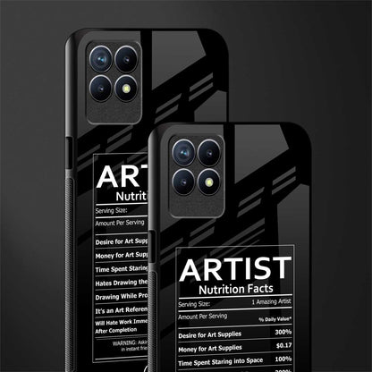 artist nutrition facts glass case for realme narzo 50 image-2