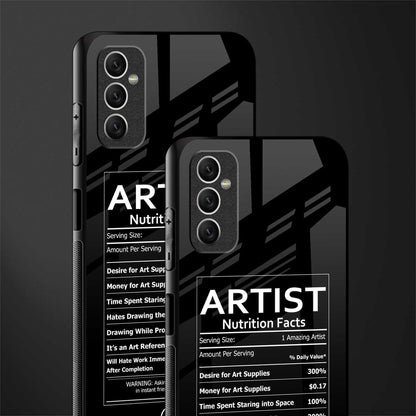 artist nutrition facts glass case for samsung galaxy m52 5g image-2