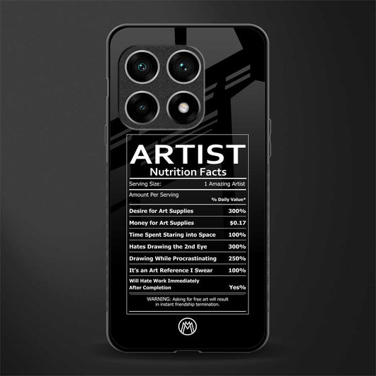artist nutrition facts glass case for oneplus 10 pro 5g image