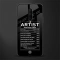 artist nutrition facts glass case for oneplus 7 pro image