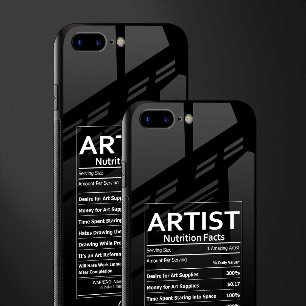 artist nutrition facts glass case for iphone 8 plus image-2