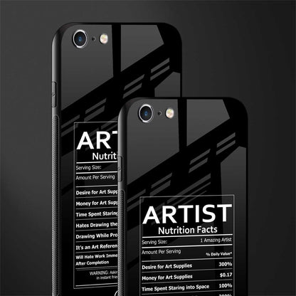 artist nutrition facts glass case for iphone 6s plus image-2