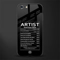 artist nutrition facts glass case for iphone 6 plus image