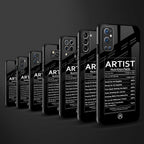 artist nutrition facts glass case for samsung galaxy a32 4g image-3