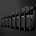 artist nutrition facts glass case for redmi note 8 image-3