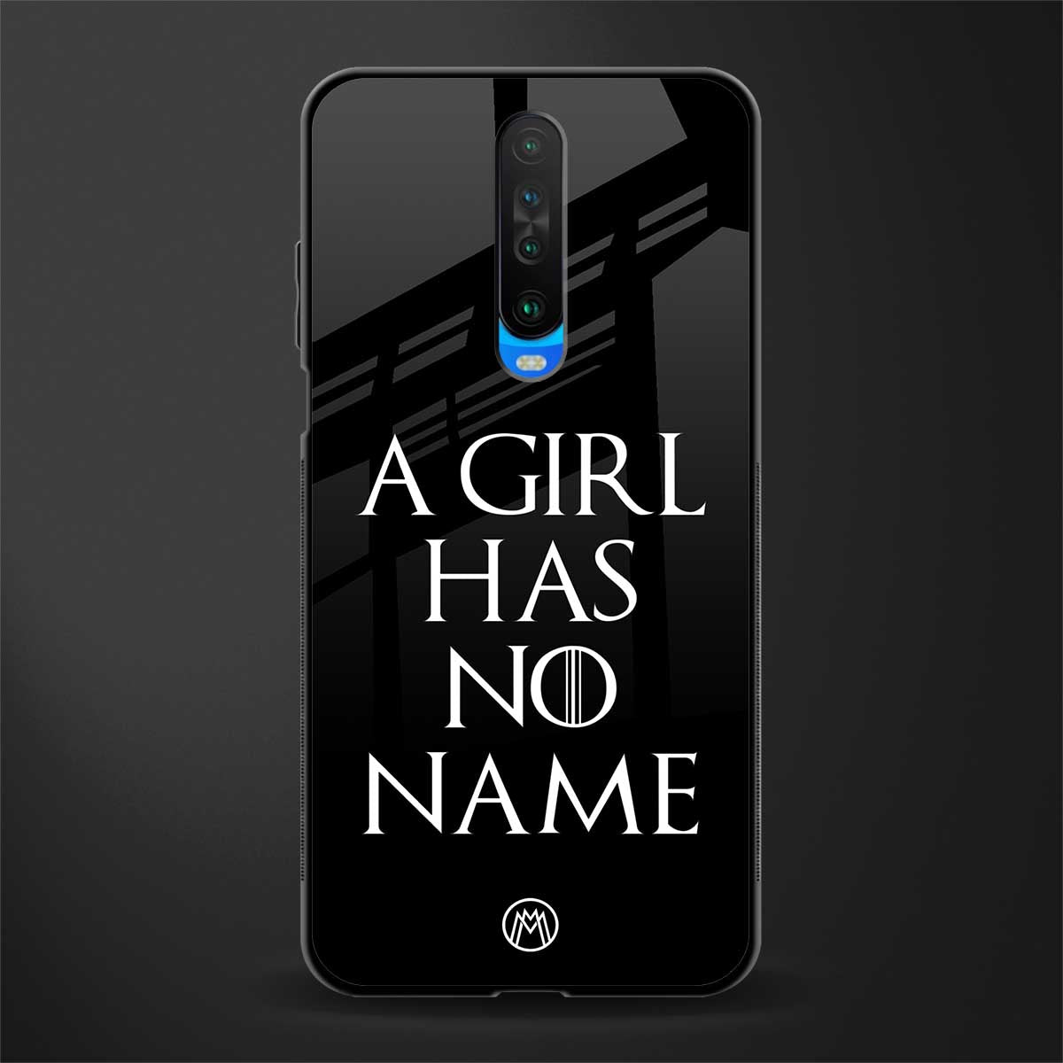 arya stark glass case for poco x2 image