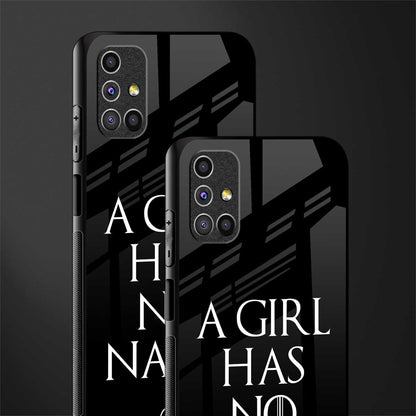 arya stark glass case for samsung galaxy m51 image-2