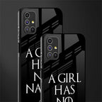 arya stark glass case for samsung galaxy m31s image-2