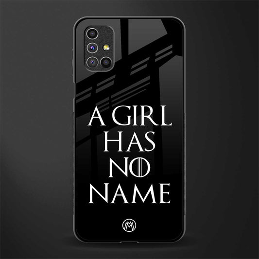 arya stark glass case for samsung galaxy m51 image