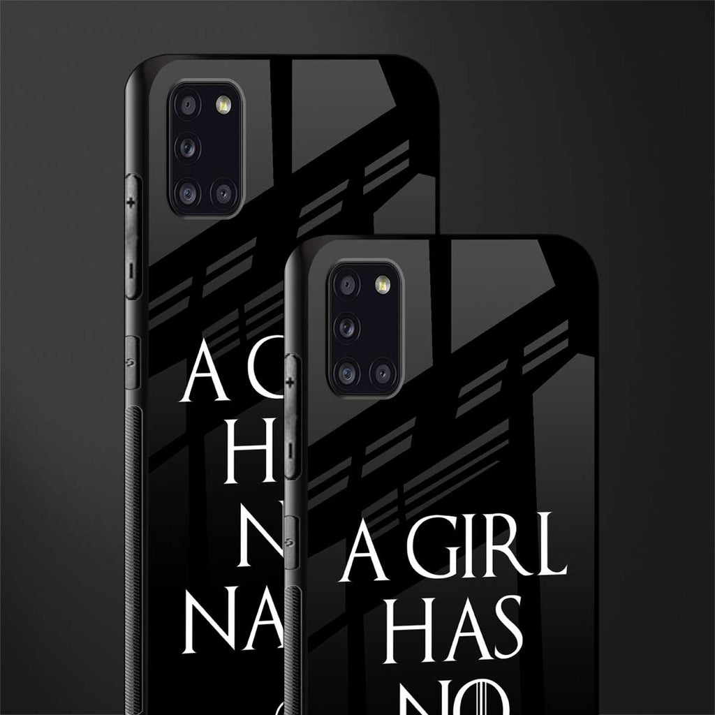 arya stark glass case for samsung galaxy a31 image-2