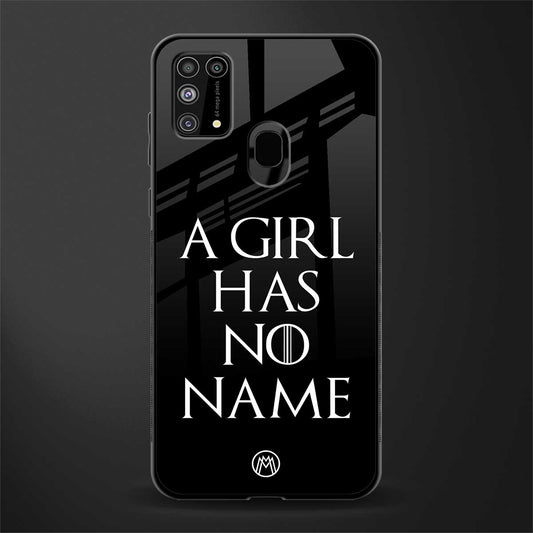 arya stark glass case for samsung galaxy m31 image