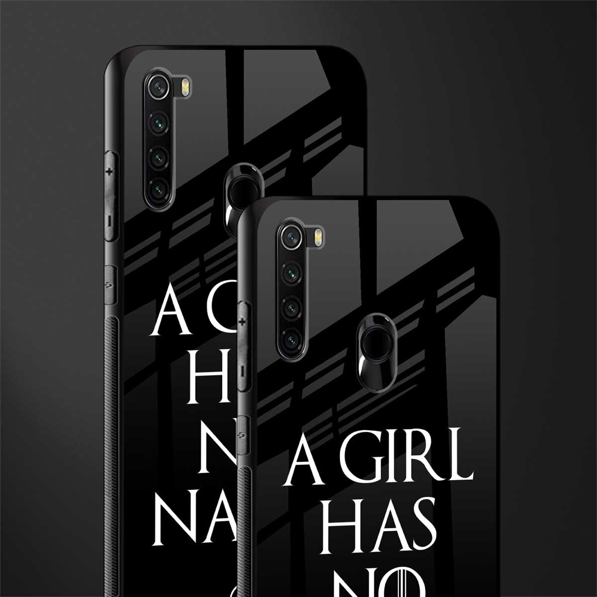 arya stark glass case for redmi note 8 image-2