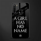 arya stark glass case for redmi note 8 image