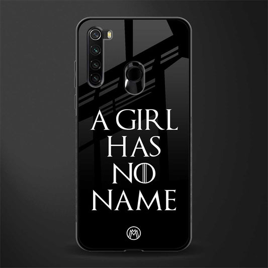 arya stark glass case for redmi note 8 image