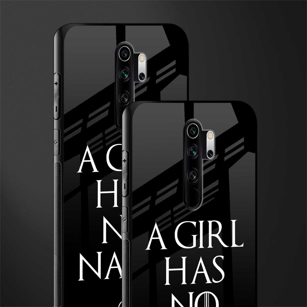 arya stark glass case for redmi note 8 pro image-2