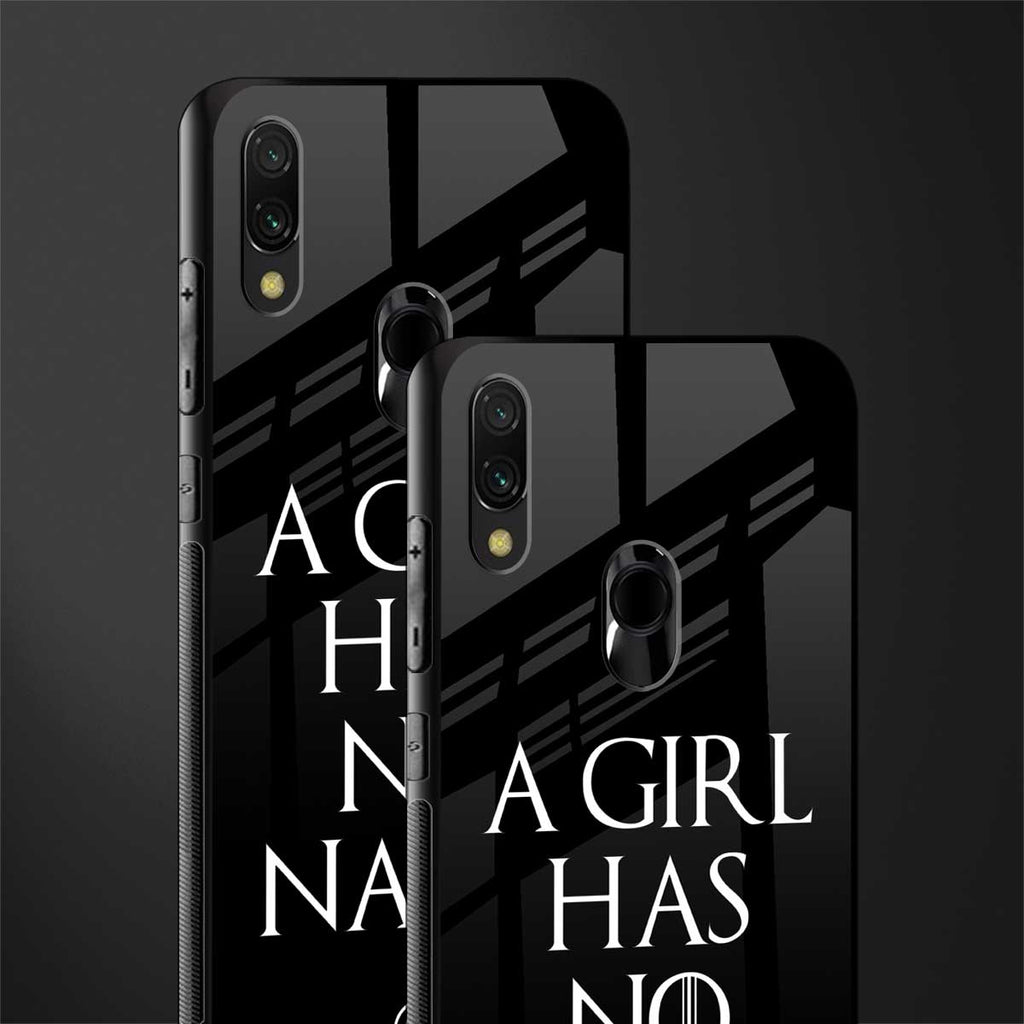 arya stark glass case for redmi note 7s image-2