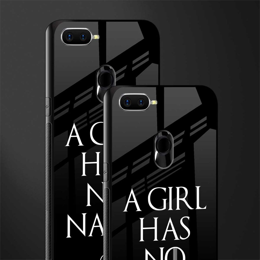 arya stark glass case for oppo a7 image-2