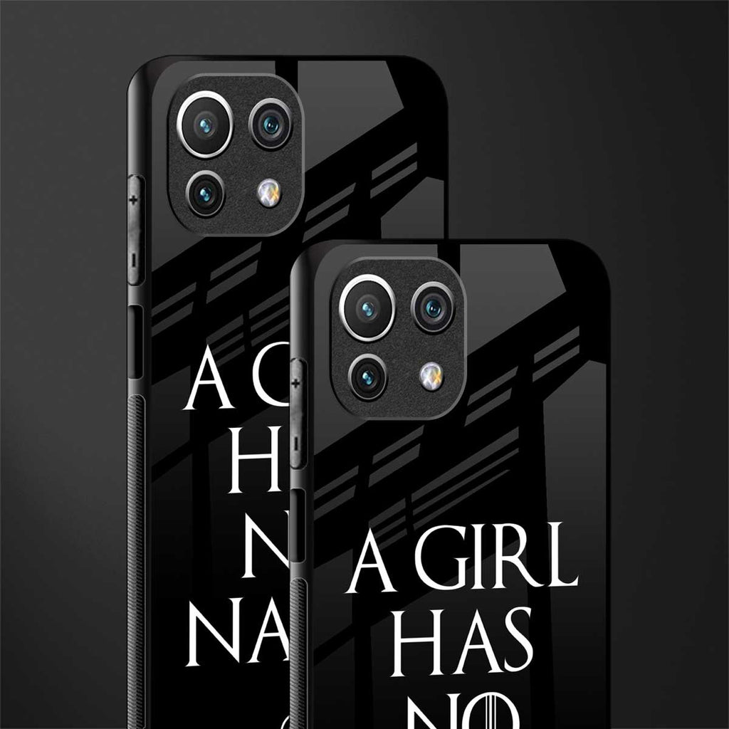arya stark glass case for mi 11 lite image-2