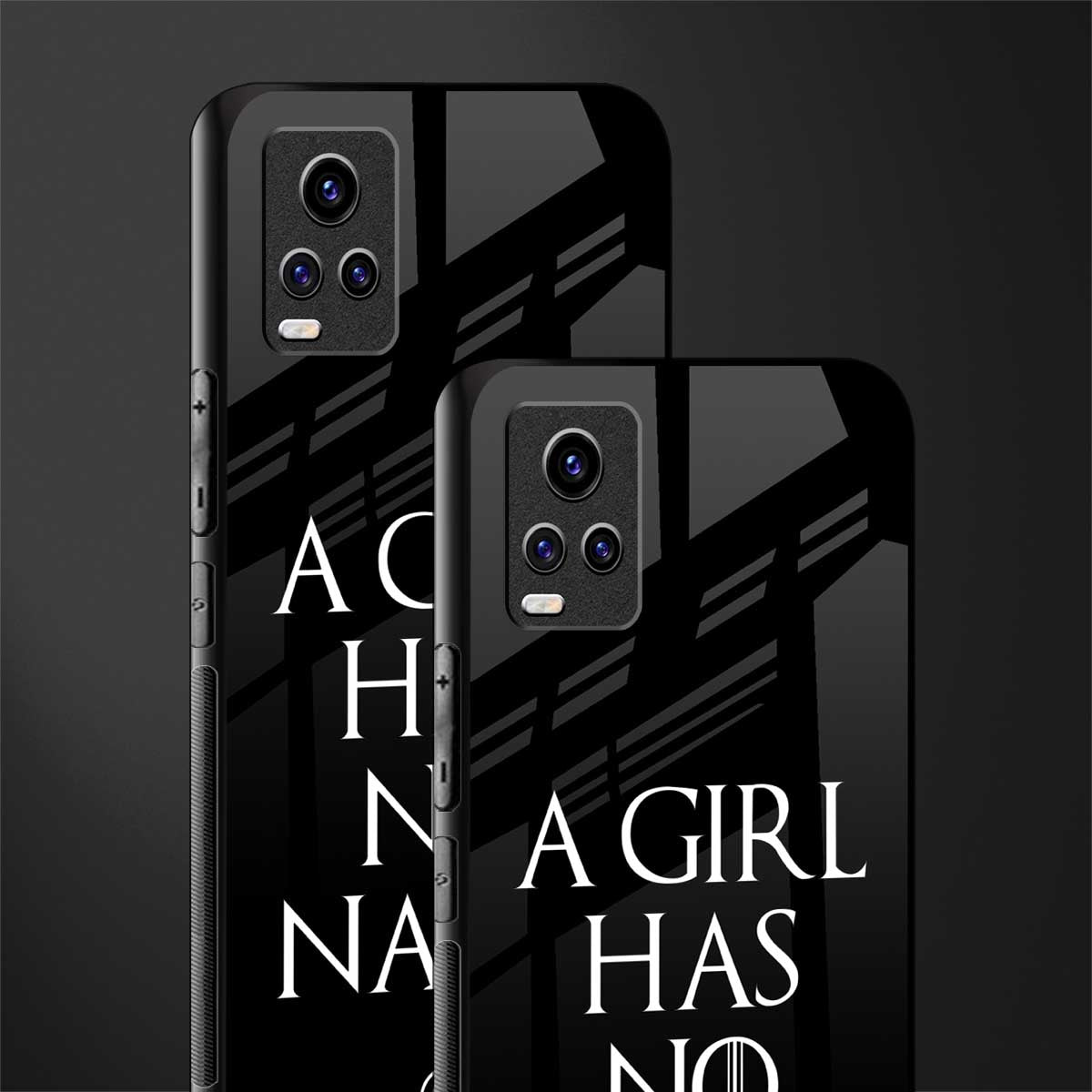 arya stark back phone cover | glass case for vivo y73