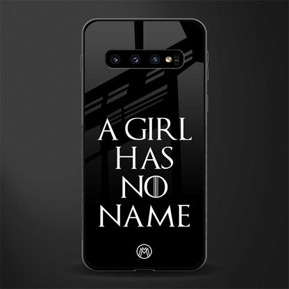 arya stark glass case for samsung galaxy s10 plus image