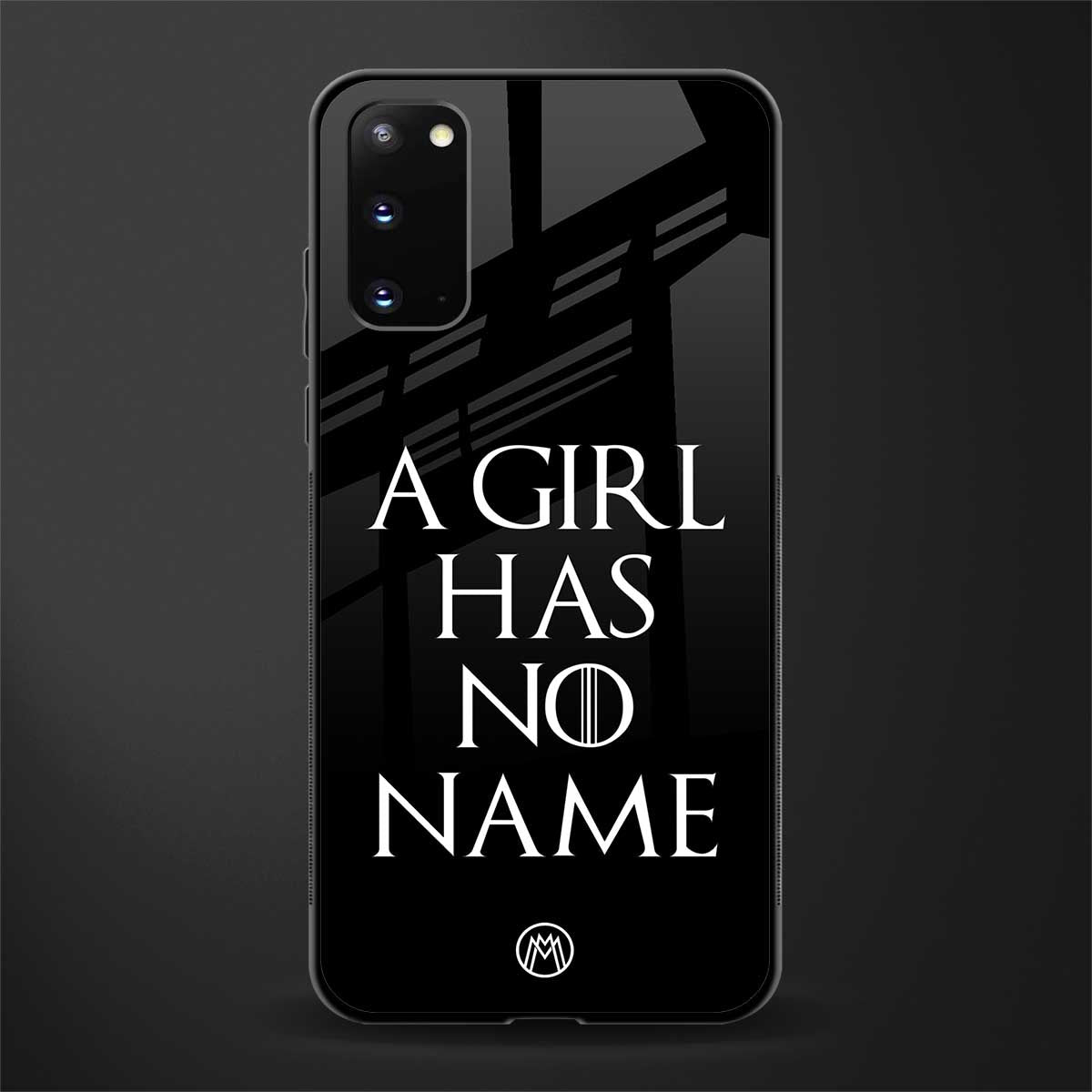 arya stark glass case for samsung galaxy s20 image
