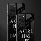 arya stark glass case for samsung galaxy s20 ultra image-2