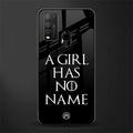 arya stark glass case for vivo y50 image
