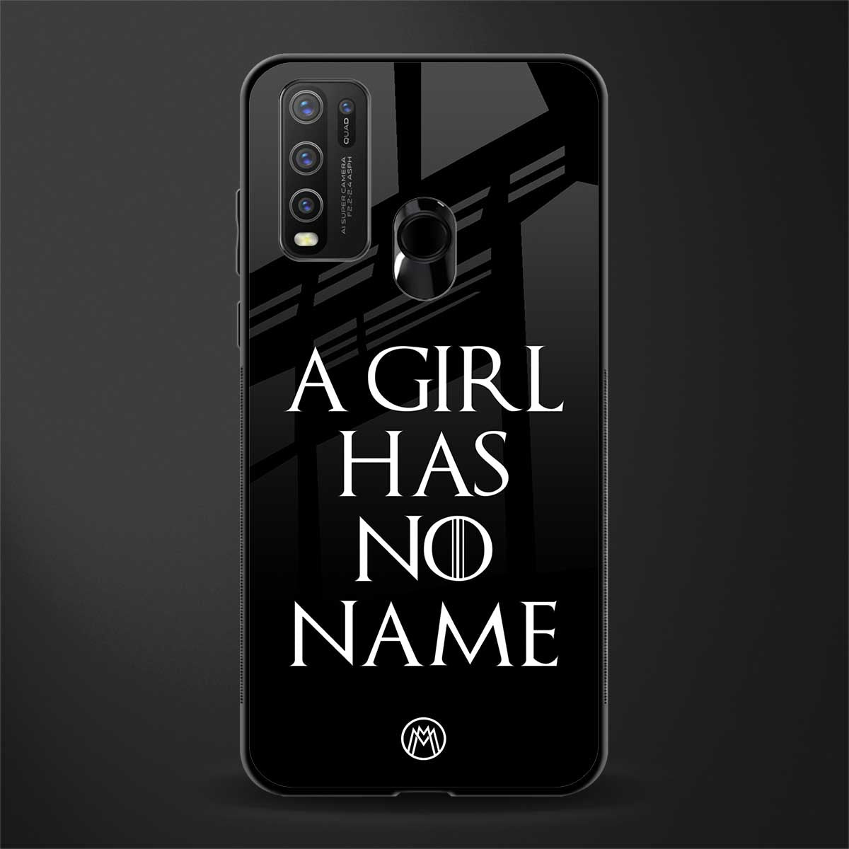 arya stark glass case for vivo y50 image