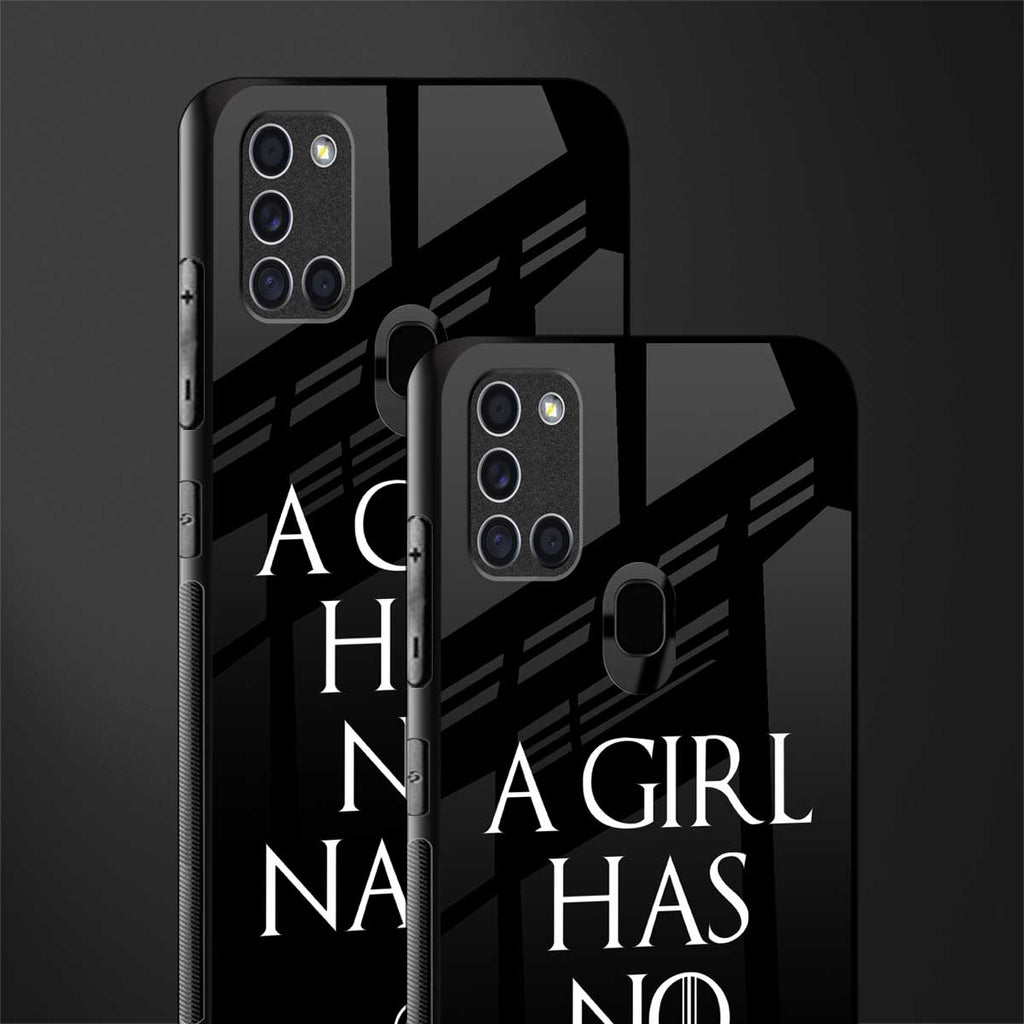 arya stark glass case for samsung galaxy a21s image-2