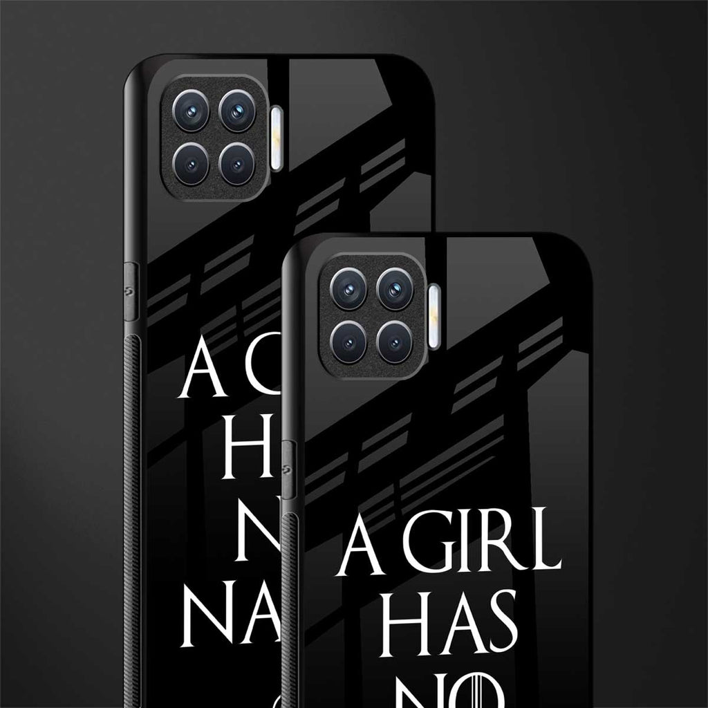 arya stark glass case for oppo f17 image-2