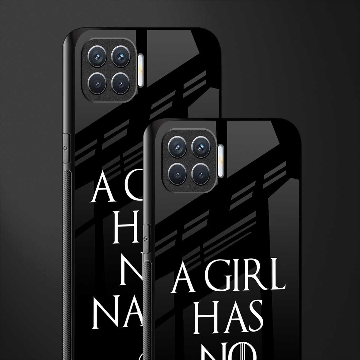arya stark glass case for oppo f17 image-2
