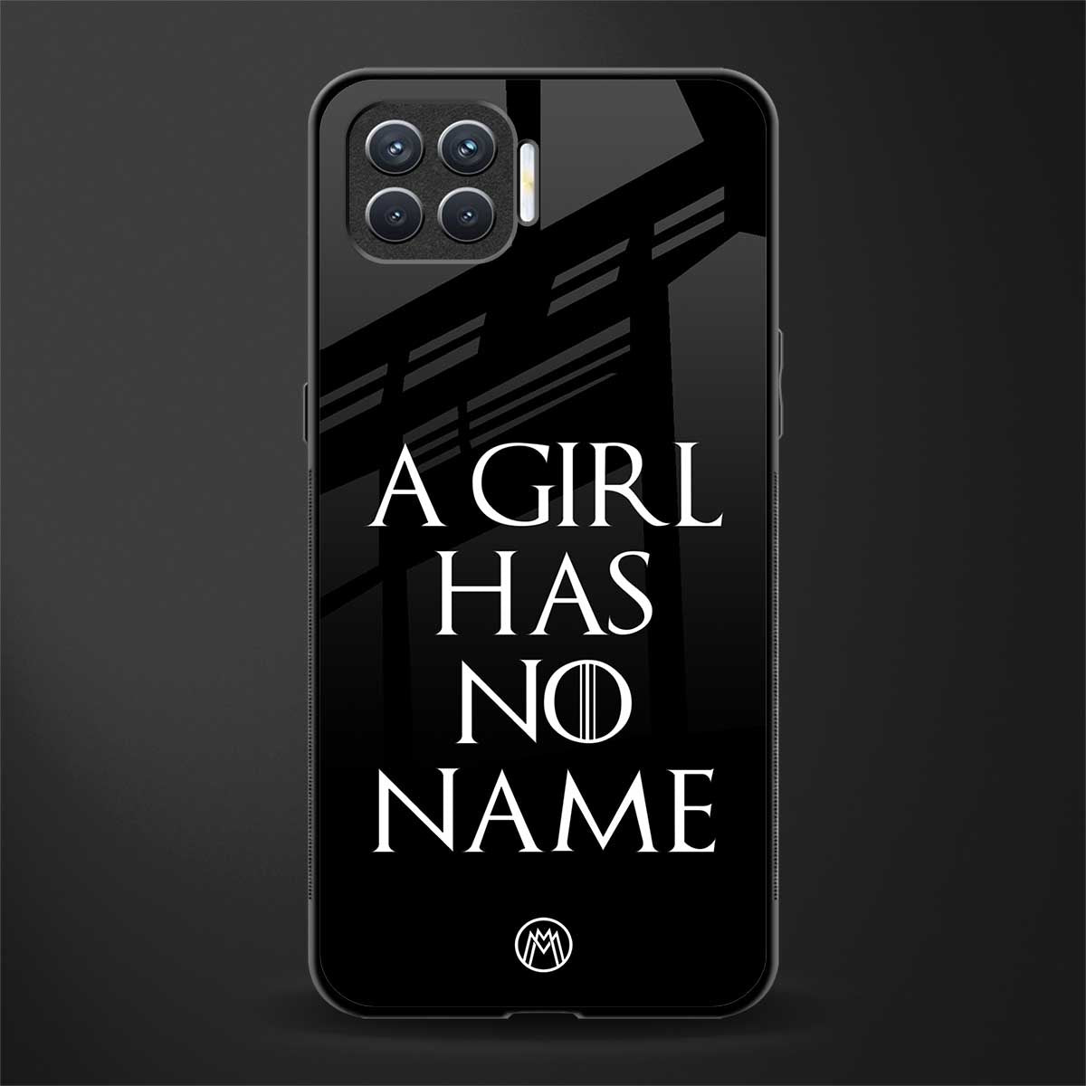 arya stark glass case for oppo f17 image