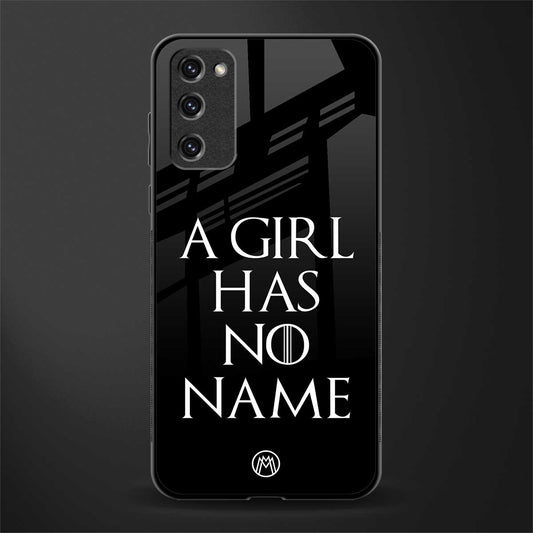 arya stark glass case for samsung galaxy s20 fe image